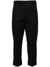 Neil Barrett Cropped Tailored Trousers In Black
