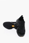 Neil Barrett Croquis Mesh And Suede Solid Color Low-top Sneakers