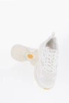 Neil Barrett Croquis Mesh And Suede Solid Color Low-top Sneakers