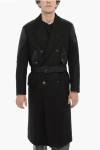 Neil Barrett Double Fabric Slim Fit Hybrid Trench With Belt