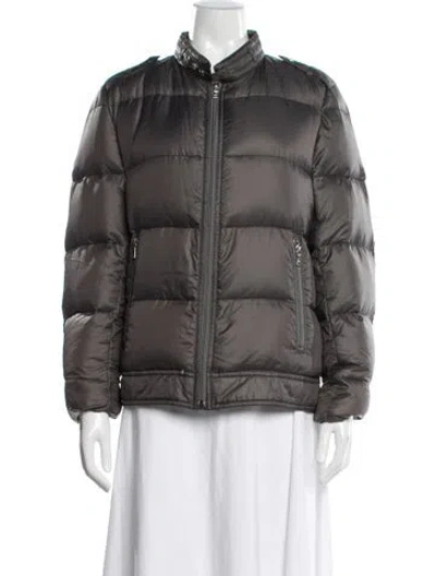 Pre-owned Neil Barrett Down Jacket In Gray
