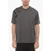 Neil Barrett Easy Fit Crew-neck T-shirt With Ton-on-ton Print