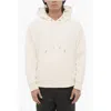 Neil Barrett Easy Fit Hoodie With Patch Pocket In Neutral