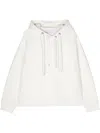 Neil Barrett Easy Raglan Jersey Hoodie In Neutrals