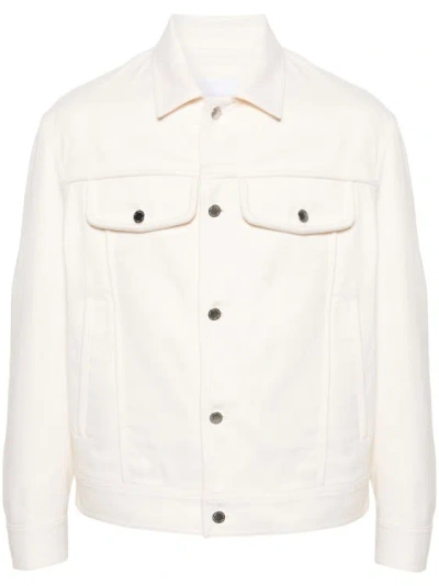 Neil Barrett Ecru Twill Jacket In White