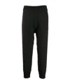 Neil Barrett Elastic Waist-edge Sweatpants In Black