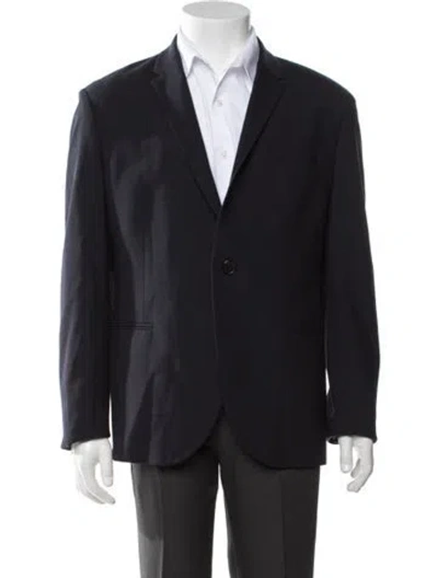 Pre-owned Neil Barrett Embroidered Accent Blazer In Blue