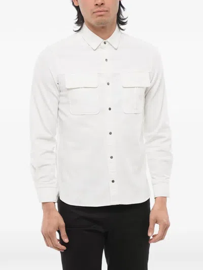 Neil Barrett Embroidered Patch-detail Shirt In White