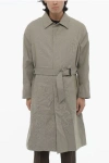 Neil Barrett Embroidered Rainmac Coat With Belt