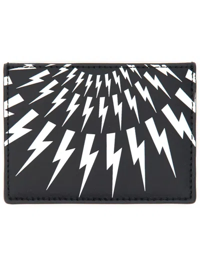 Neil Barrett Fair-isle Card Holder