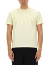 Neil Barrett Fairisle Thunderbolt T-shirt In Beige