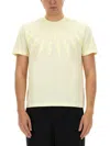 Neil Barrett Fairisle Thunderbolt T-shirt In Beige