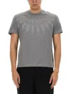 Neil Barrett Hunderbolt T-shirt In Grey