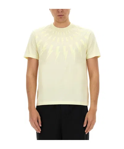 NEIL BARRETT NEIL BARRETT FAIRISLE THUNDERBOLT T-SHIRT