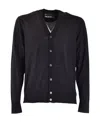 Neil Barrett Fine-knit Wool Cardigan In Black