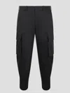 Neil Barrett Loose Fit Cargo Pants With Belt Loops In Black