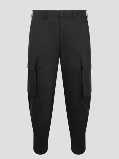 Neil Barrett Loose Fit Cargo Pants With Belt Loops In Black