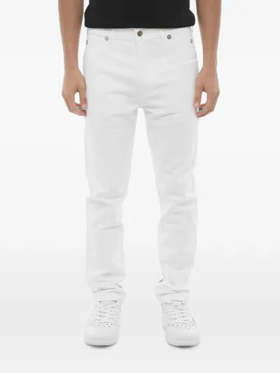 Neil Barrett Five-pocket Skinny Trousers In White