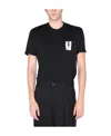 Neil Barrett Flag Bolt Cotton T-shirt In Black