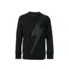 Neil Barrett Flash Design Sweatshirt In Black