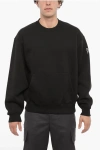 Neil Barrett Fleeced Cotton Blend Easy Fit Crew-neck Sweatshirt