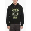 Neil Barrett Fleeced Cotton Easy Fit Zod Ac Hoodie