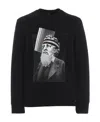 Neil Barrett Front Printed Detail Hoodie In Black