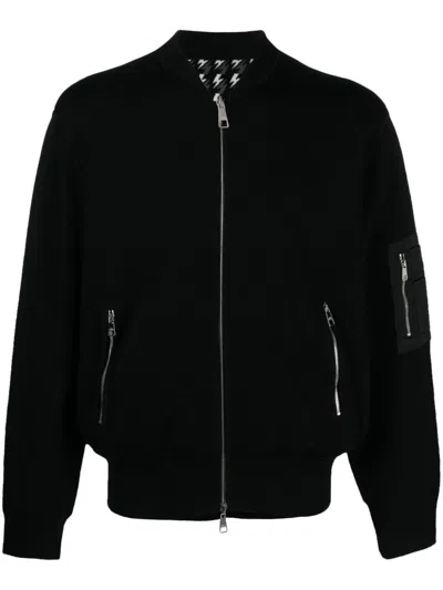Neil Barrett Men's Nbv7ma165av609c Bomber In Black
