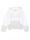 Neil Barrett Logo-print Panelled Hoodie In Blau