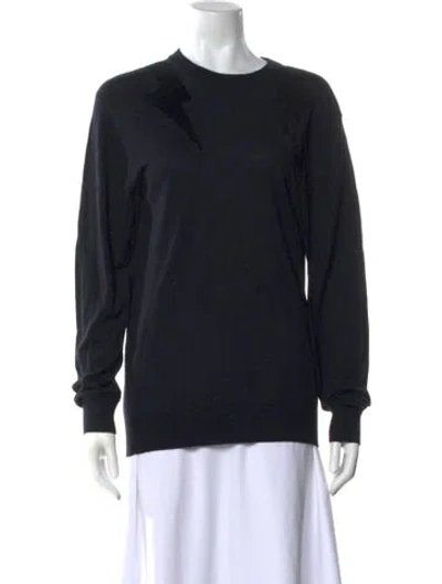 Pre-owned Neil Barrett Graphic Print Crew Neck Sweatshirt In Black