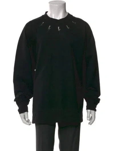 Pre-owned Neil Barrett Graphic Print Crew Neck Sweatshirt In Black