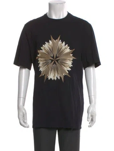 Pre-owned Neil Barrett Graphic Print Crew Neck T-shirt In Black