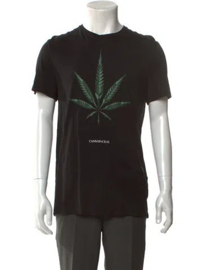 Pre-owned Neil Barrett Graphic Print Crew Neck T-shirt In Black