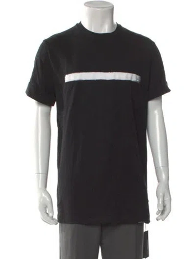 Pre-owned Neil Barrett Graphic Print Crew Neck T-shirt W/ Tags In Black