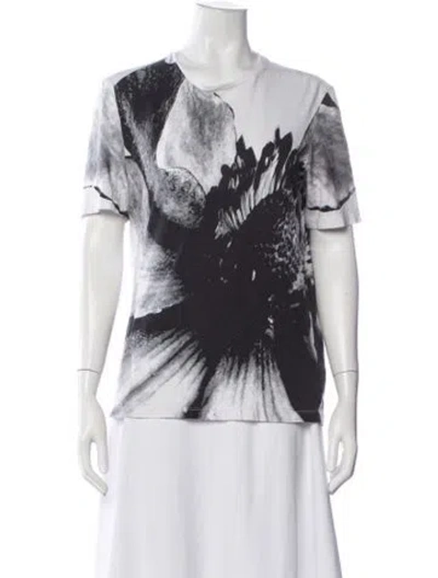 Pre-owned Neil Barrett Graphic Print Crew Neck T-shirt In White
