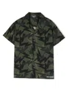 Neil Barrett Graphic-print Short-sleeve Shirt In Green