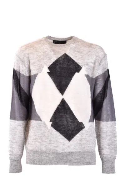 Neil Barrett Grey Knit Sweater