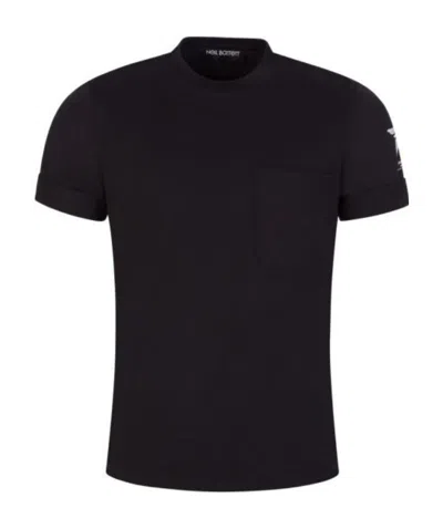 Neil Barrett Hand-painted Sport Star T-shirt In Black