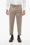 Neil Barrett Hopsack Slim Pants With Metal Application