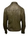 Neil Barrett Jacket In Khaki Leather In Brown