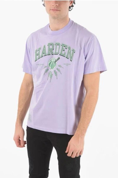 Neil Barrett X James Harden Logo-print T-shirt In Purple