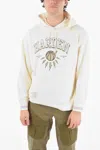 Neil Barrett James Harden X  Easy Fit Hoodie With Printed Log In Beige