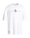 Neil Barrett James Harden X  Man T-shirt White Size Xxl Cotton, Polyester, Elastane In White