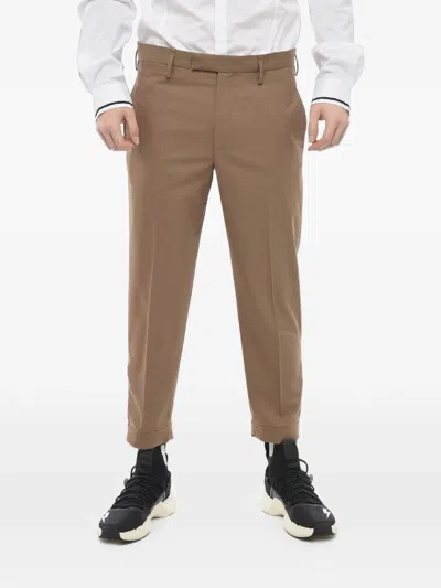 Neil Barrett Jamie Slim-fit Trousers In Brown
