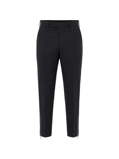 Neil Barrett Jamie Zip-hem Trousers In Blue