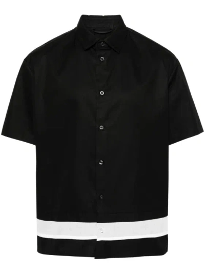 Neil Barrett Layered Black/white Shirt