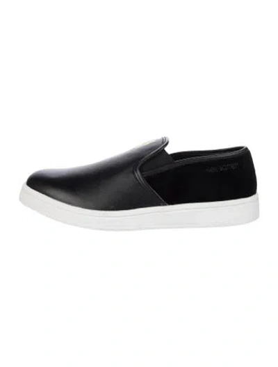 Pre-owned Neil Barrett Leather Loafer Sneakers In Black