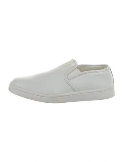 Pre-owned Neil Barrett Leather Loafer Sneakers In White