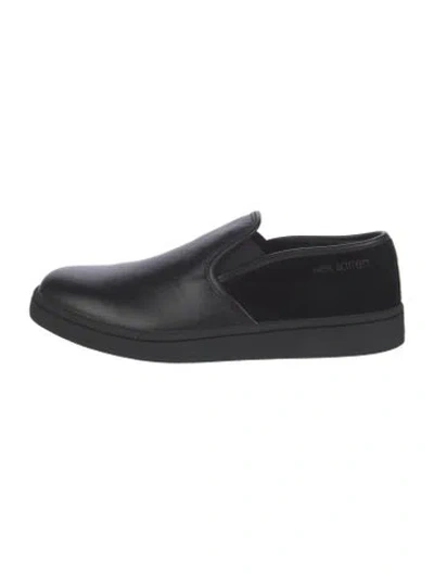 Pre-owned Neil Barrett Leather Loafers In Black