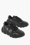 Neil Barrett Leather Low Top Sneakers With Eyelets Details